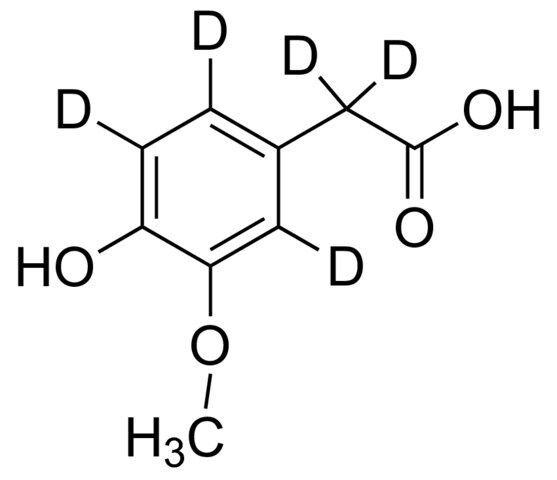 4-Hydroxy-3-methoxyphenyl-D3-acetic-D2 Acid solution