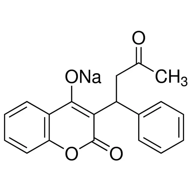 3-(α-Acetonylbenzyl)-4-hydroxycoumarin sodium salt