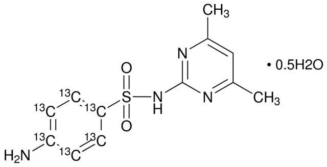 Sulfamethazine-(phenyl-13C6) hemihydrate