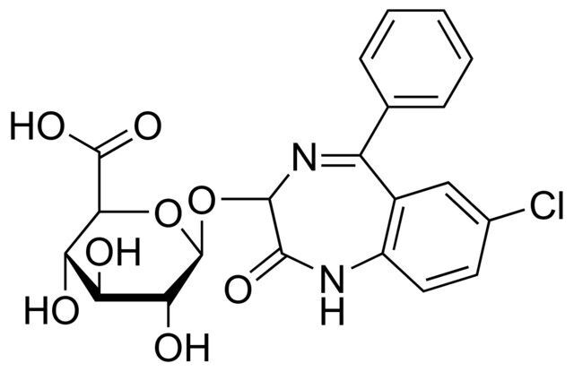 Oxazepam glucuronide solution
