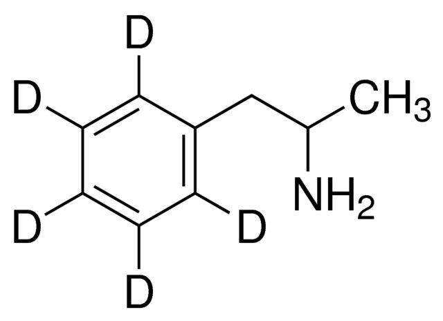 (±)-Amphetamine-d5 (deuterium label on ring) solution
