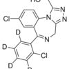 α-Hydroxytriazolam-d4 solution
