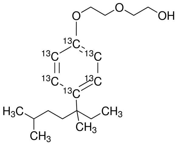 4-(3,6-Dimethyl-3-heptyl)phenol-diethoxylate-ring-13C6 solution