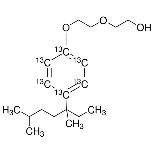 4-(3,6-Dimethyl-3-heptyl)phenol-diethoxylate-ring-13C6 solution