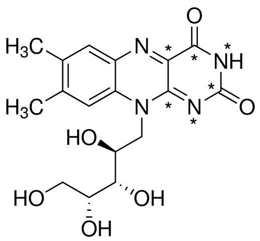 (-)-Riboflavin-13C4,15N2 (Vitamin B2-13C4,15N2) solution