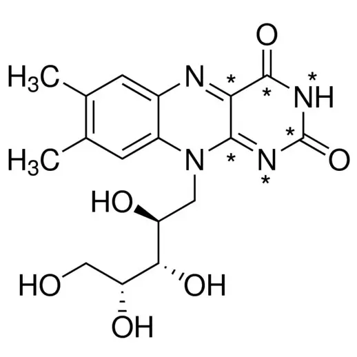 (-)-Riboflavin-13C4,15N2 (Vitamin B2-13C4,15N2) solution