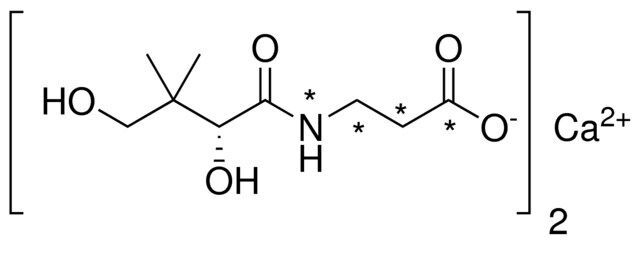 Pantothenic acid-13C3,15N hemicalcium salt solution