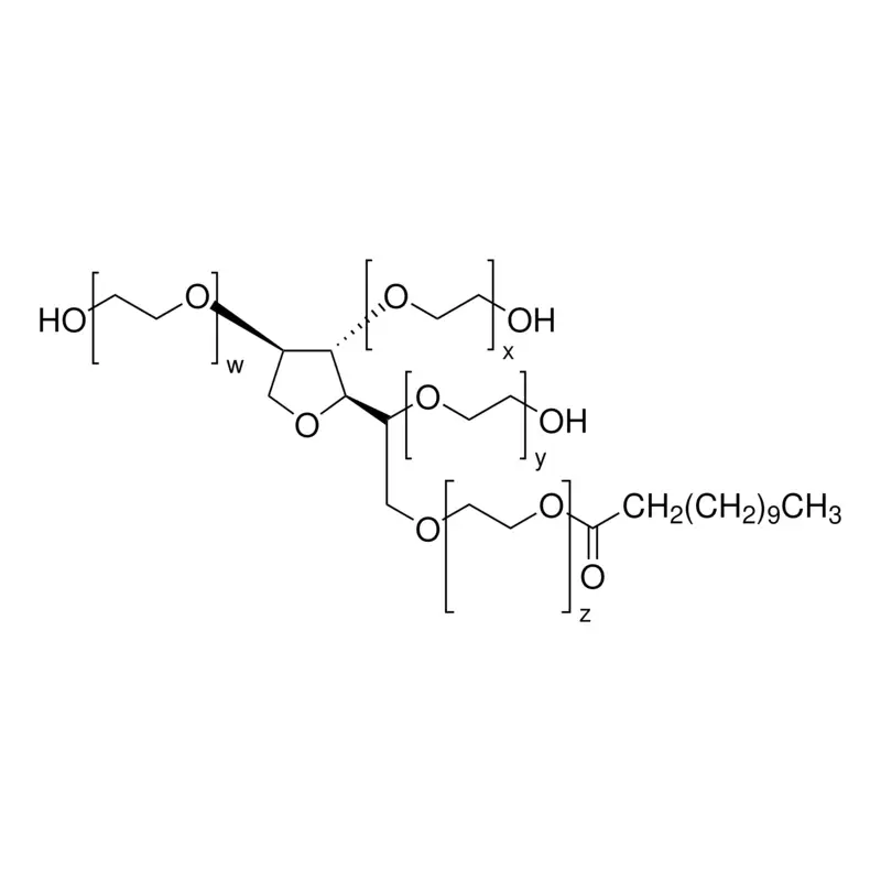Polyoxyethylene (20) sorbitan monolaurate solution