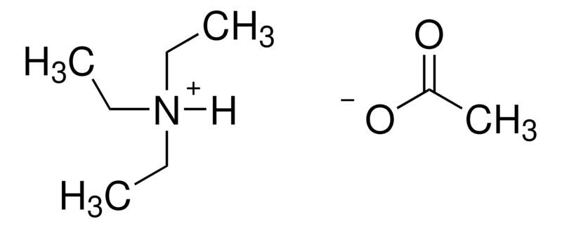 Acetic acid – triethylamine solution 1:1