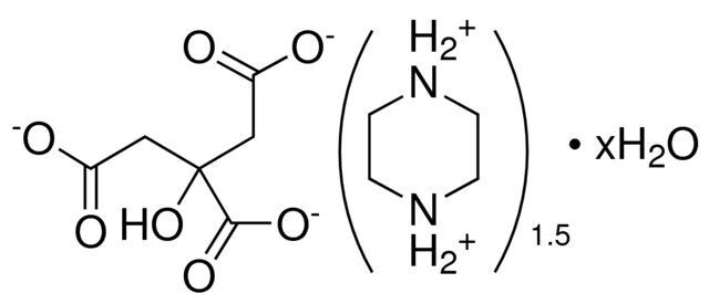 Piperazine citrate
