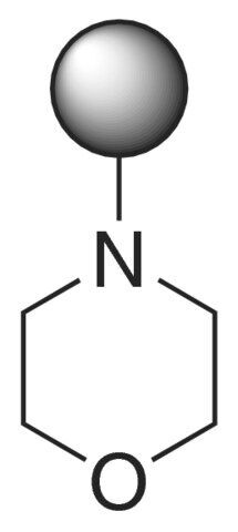 Morpholine, polymer-bound