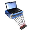 8 Channel Battery Analyzer (0.005 -1 mA, upto 5V) W/ Adjustable Cell Holders Laptop &amp; Software