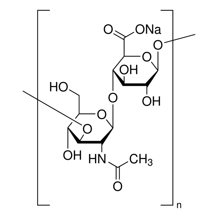 Hyaluronic acid sodium salt from bovine vitreous humor