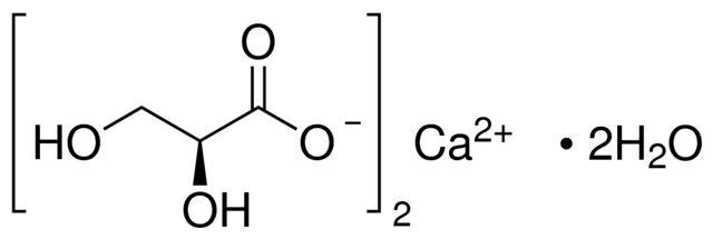 L-(−)-Glyceric acid hemicalcium salt monohydrate