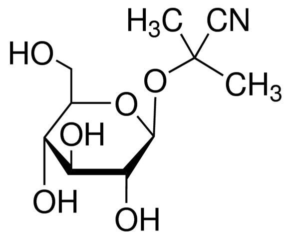 α-Hydroxyisobutyronitrile β-D-glucopyranoside