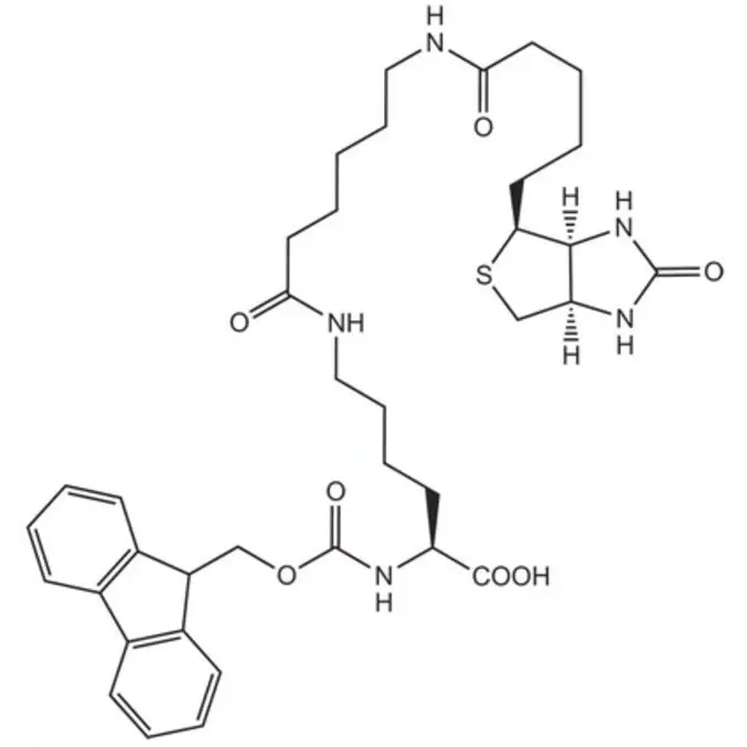 Fmoc-Lys(biotinyl-ε-aminocaproyl)-OH