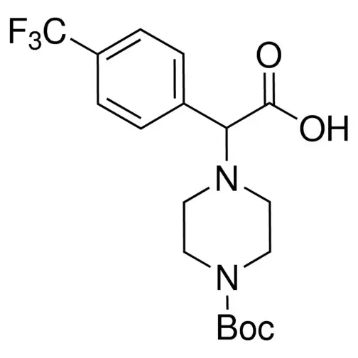 2-(4-Boc-piperazino)-2-[4-(trifluoromethyl)phenyl]acetic acid