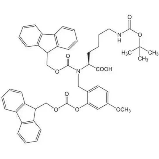 Fmoc-(FmocHmb)Lys(Boc)-OH