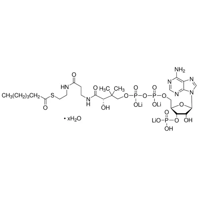 Hexanoyl coenzyme A trilithium salt hydrate