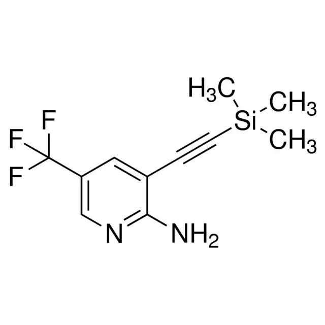 5-(Trifluoromethyl)-3-((trimethylsilyl)ethynyl)pyridin-2-amine