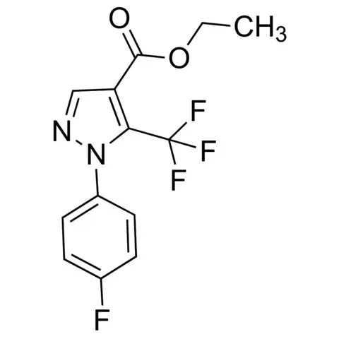 Ethyl 5-(trifluoromethyl)-1-(4-fluorophenyl)-1H-pyrazole-4-carboxylate