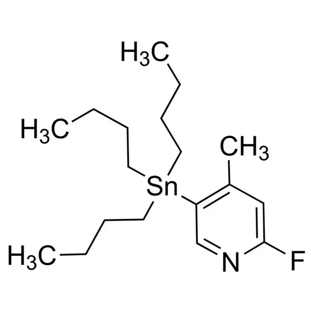 2-Fluoro-4-methyl-5-(tributylstannyl)pyridine