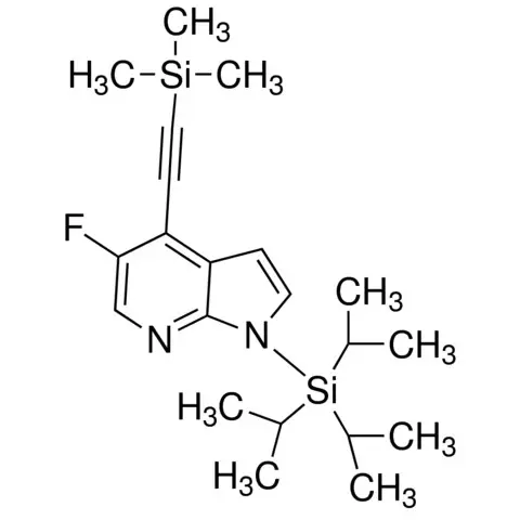 5-Fluoro-1-(triisopropylsilyl)-4-((trimethylsilyl)ethynyl)-1H-pyrrolo[2,3-b]pyridine