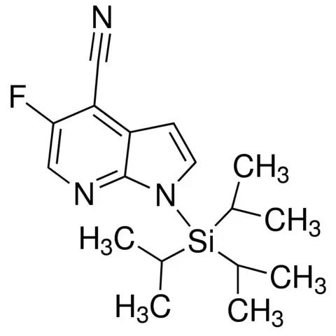 5-Fluoro-1-(triisopropylsilyl)-1H-pyrrolo[2,3-b]pyridine-4-carbonitrile
