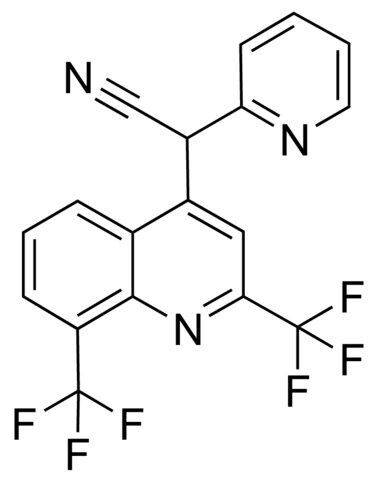 2,8-Bis(trifluoromethyl)-2′-(2-pyridyl)-4-quinolineacetonitrile