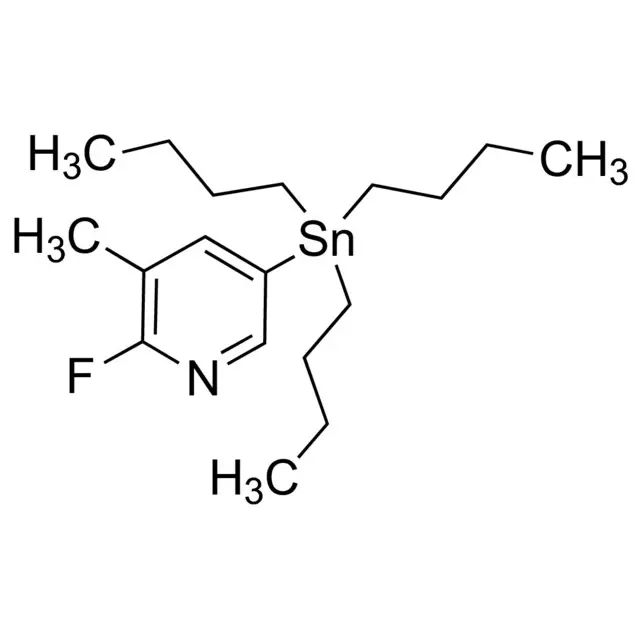 2-Fluoro-3-methyl-5-(tributylstannyl)pyridine