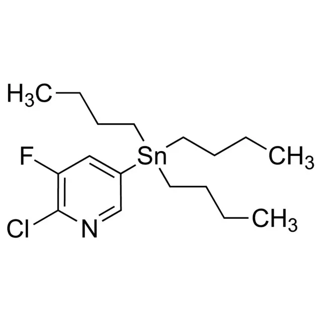 2-Chloro-3-fluoro-5-(tributylstannyl)pyridine