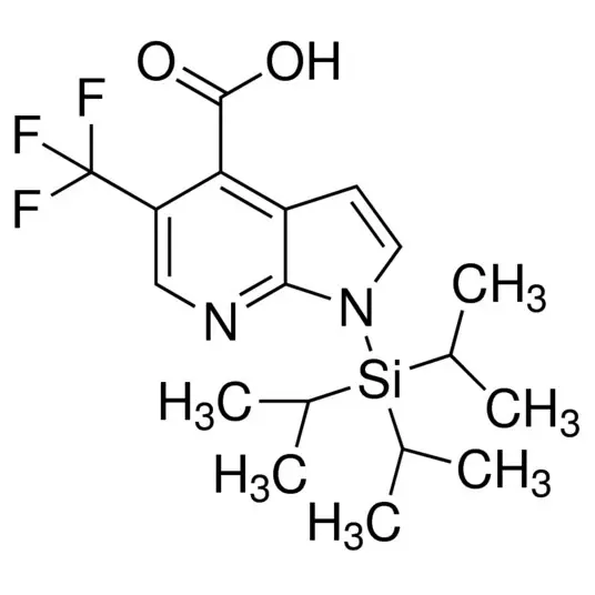 5-(Trifluoromethyl)-1-(triisopropylsilyl)-1H-pyrrolo[2,3-b]pyridine-4-carboxylic acid