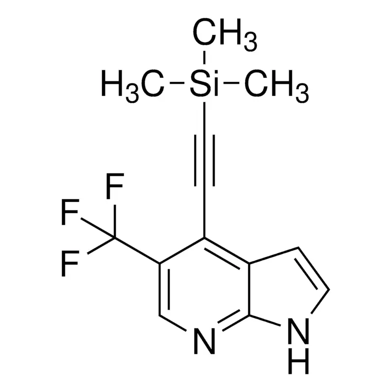 5-(Trifluoromethyl)-4-((trimethylsilyl)ethynyl)-1H-pyrrolo[2,3-b]pyridine