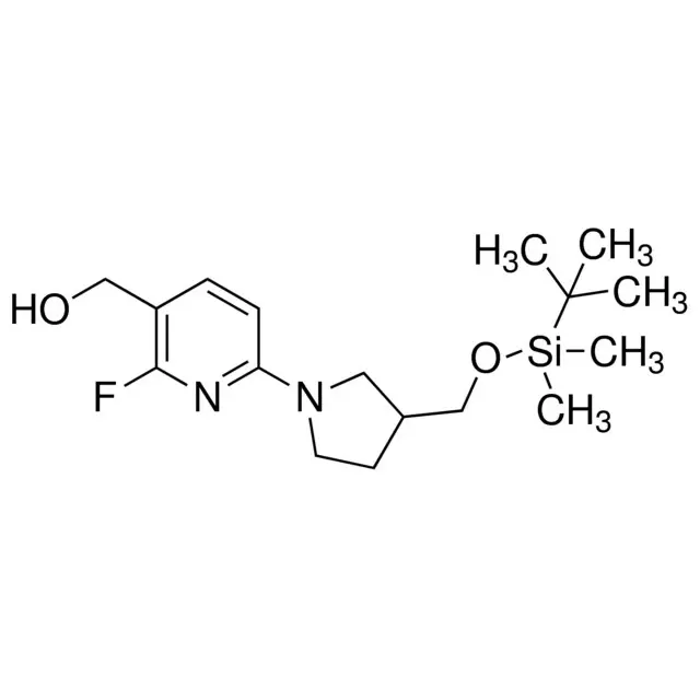 (6-(3-((tert-Butyldimethylsilyloxy)methyl)pyrrolidin-1-yl)-2-fluoropyridin-3-yl)methanol