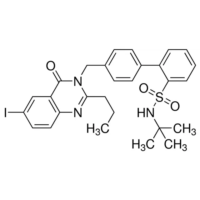 N-(tert-Butyl)-4′-((6-iodo-4-oxo-2-propylquinazolin-3(4H)-yl)methyl)-[1,1′-biphenyl]-2-sulfonamide