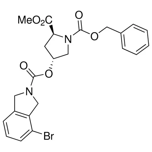 1-Benzyl 2-methyl (2S,4R)-4-((4-bromoisoindoline-2-carbonyl)oxy)pyrrolidine-1,2-dicarboxylate