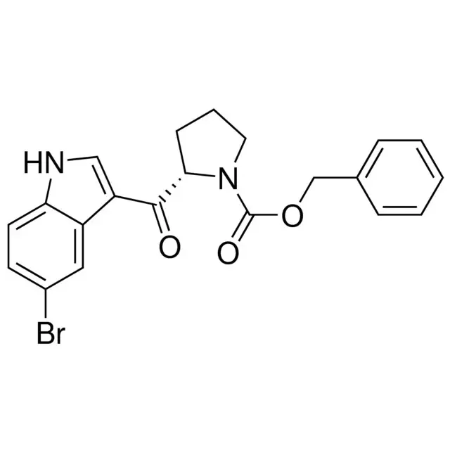 Benzyl (S)-2-(5-bromo-1H-indole-3-carbonyl)pyrrolidine-1-carboxylate
