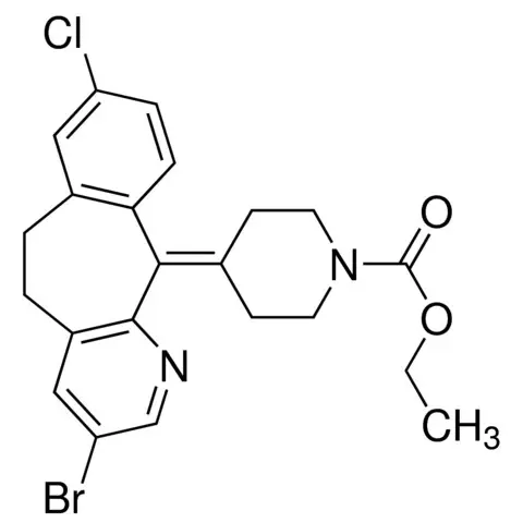 Ethyl 4-(3-bromo-8-chloro-5,6-dihydro-11H-benzo[5,6]cyclohepta[1,2-b]pyridin-11-ylidene)piperidine-1-carboxylate