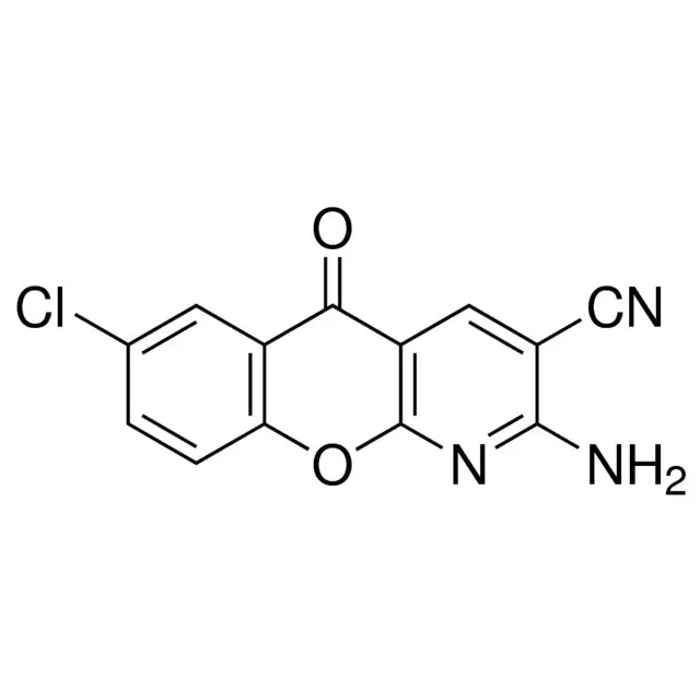 2-Amino-7-chloro-5-oxo-5H-[1]benzopyrano[2,3-b]pyridine-3-carbonitrile