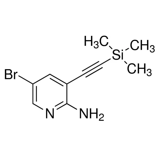 5-Bromo-3-((trimethylsilyl)ethynyl)pyridin-2-amine