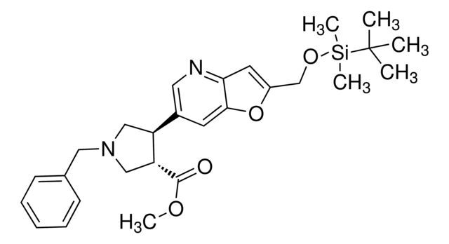 (trans-racemic)-Methyl 1-benzyl-4-(2-((tert-butyldimethylsilyloxy)methyl)furo[3,2-b]pyridin-6-yl)pyrrolidine-3-carboxylate