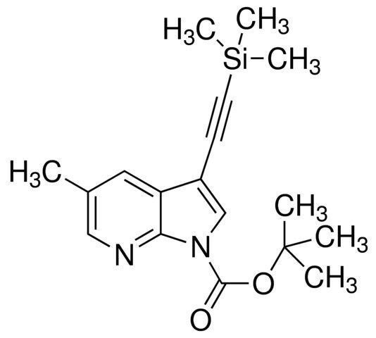 tert-Butyl 5-methyl-3-((trimethylsilyl)ethynyl)-1H-pyrrolo[2,3-b]pyridine-1-carboxylate