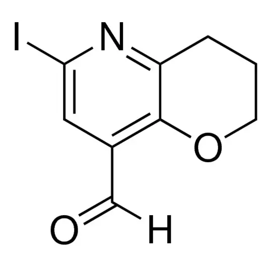 6-Iodo-3,4-dihydro-2H-pyrano[3,2-b]pyridine-8-carbaldehyde