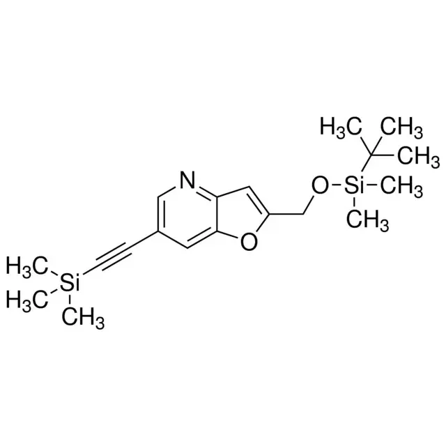2-((tert-Butyldimethylsilyloxy)methyl)-6-((trimethylsilyl)ethynyl)furo[3,2-b]pyridine