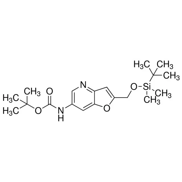 tert-Butyl 2-((tert-butyldimethylsilyloxy)methyl)furo[3,2-b]pyridin-6-ylcarbamate