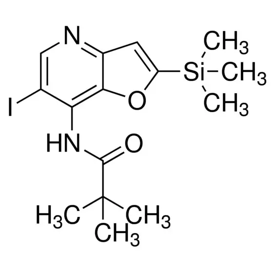 N-(6-Iodo-2-(trimethylsilyl)furo[3,2-b]pyridin-7-yl)pivalamide