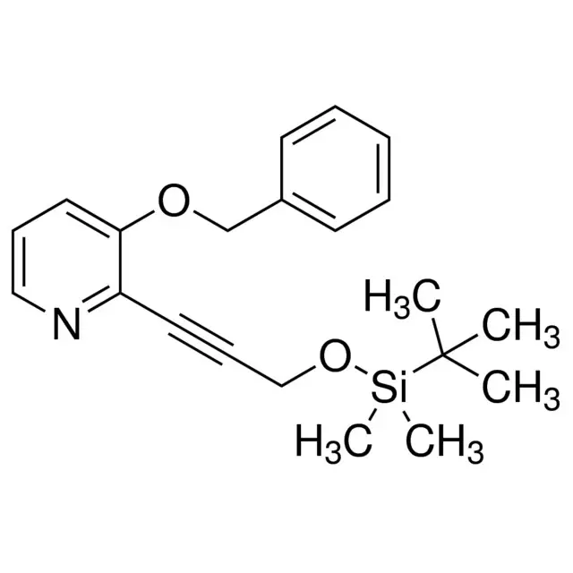 3-(Benzyloxy)-2-(3-((tert-butyldimethylsilyl)oxy)prop-1-yn-1-yl)pyridine