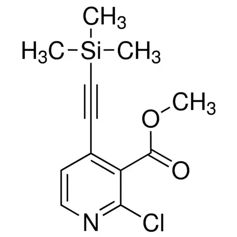 2-Chloro-4-trimethylsilanylethynyl-nicotinic acid methyl ester