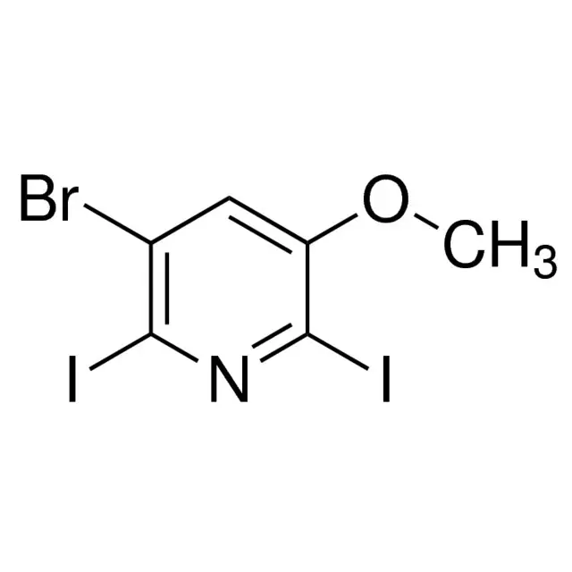 3-Bromo-2,6-diiodo-5-methoxypyridine