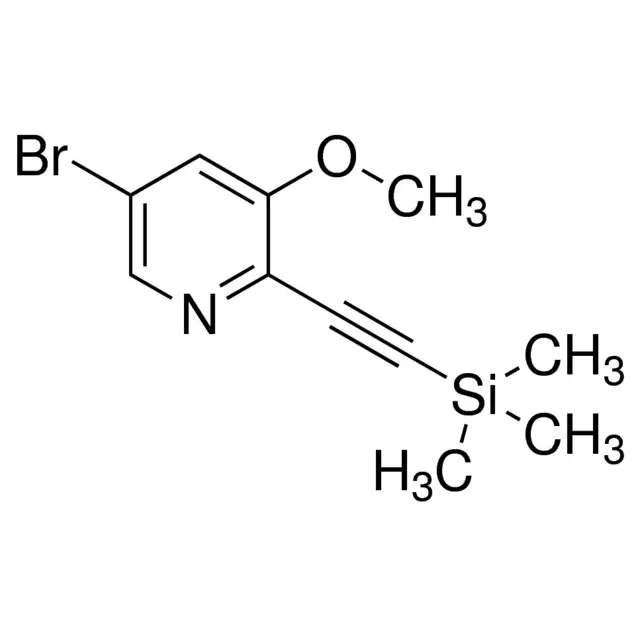 5-Bromo-3-methoxy-2-((trimethylsilyl)ethynyl)pyridine